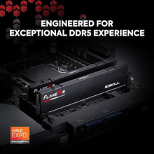 Load image into Gallery viewer, G.SKILL Flare X5 Series DDR5 RAM (AMD Expo &amp; Intel XMP 3.0) 64GB (2x32GB) 5200MT/s CL36-36-36-83 1.25V Desktop Computer Memory U-DIMM - Matte Black (F5-5200J3636D32GX2-FX5)_2254
