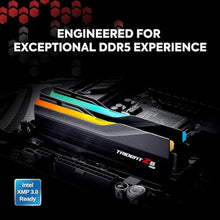 Load image into Gallery viewer, G.SKILL Trident Z5 RGB Series DDR5 RAM (Intel XMP 3.0) 64GB (2x32GB) 6400MT/s CL32-39-39-102 1.40V Desktop Computer Memory U-DIMM - Matte Black (F5-6400J3239G32GX2-TZ5RK), Various_8823
