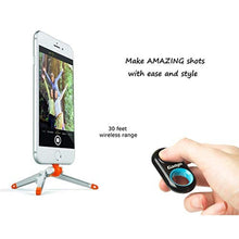Load image into Gallery viewer, Gadgin Premium Selfie Remote Control Camera Shutter Amazing Wireless Clicker for Photo, Video for iPhone, iPad, Samsung Galaxy, Note, Tab, HTC, Moto, Android, iOS, Phone, Tablet (30ft Range), Blue_615
