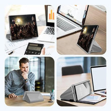 Load image into Gallery viewer, Galaxy Z Fold 6 Cover Cases Compatible with Samsung Z Fold 6 Flip Cell Phone Case Clear View Mirror Flip Cover PU Leather with Kickstand Protective Cover for Samsung Galaxy Z Fold 6 (Silver)_2251
