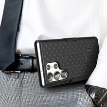 Load image into Gallery viewer, Galvanox Belt Case Designed for Samsung Galaxy S24 Ultra - Slim Case with Holster Clip Combo (Black)_7341
