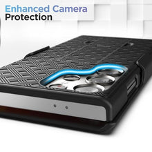 Load image into Gallery viewer, Galvanox Belt Case Designed for Samsung Galaxy S24 Ultra - Slim Case with Holster Clip Combo (Black)_7342
