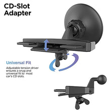 Load image into Gallery viewer, Galvanox Wireless Charging Car CD Slot Phone Holder - Magnetic Mount Charger with Secure CD-Player Attachment - Compatible with MagSafe, Black_1126

