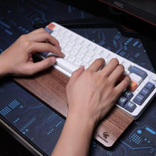 Load image into Gallery viewer, GamaKay Wooden Wrist Rest Pad, 12.8" Compact Walnut Wood Hand Wrist Rest, Brown_8246
