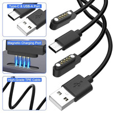 Load image into Gallery viewer, Gamorek Charger for PLAUD Note AI Voice Recorder,Plaid Charger Replacement USB-A/C Charging Cable Cord for PLAUD Note Pro(3.3ft/1m)_176
