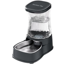 Load image into Gallery viewer, Gardner Pet Automatic Dog Water Dispenser Gravity Stainless Steel Water Waterer Feeder, 100% BPA-Free Large Capacity Water Feeding Bowls for Medium &amp; Large-Sized Dogs Cats Other Pets -(1 Gallon), DarkGrey_1
