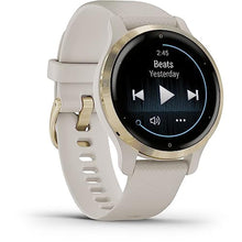 Load image into Gallery viewer, Garmin Venu 2S, Smaller-Sized GPS Smartwatch with Advanced Health Monitoring and Fitness Features, Light Gold Bezel with Tan Case and Silicone Band, (010-02429-01), LightGoldandTan_2365
