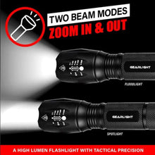 Load image into Gallery viewer, GearLight LED Flashlight Bright, Zoomable Tactical Flashlights with High Lumens and 5 Modes for Emergency and Outdoor Use -Camping Accessories -S1000 - S1000-1 Pack, (Batteries Included)_1439

