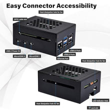 Load image into Gallery viewer, GeeekPi AI HAT+ Build-in Hailo AI Accelerator with Metal Case &amp; Active Cooler for Raspberry Pi 5 (26 Tops)_5429
