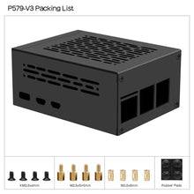Load image into Gallery viewer, Geekworm PCIe Metal Case P579 for Raspberry Pi 5 Support Top M.2 NVMe HAT X1001/X1004/X1003/X1015/X1000 &amp; Raspberry Pi 5 Active Cooler_73
