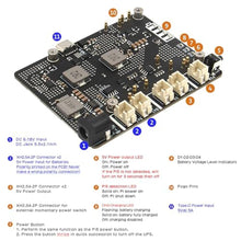 Load image into Gallery viewer, Geekworm X1203 5V UPS Expansion Board for Raspberry Pi 5, Wide 6-18V Input, black_420

