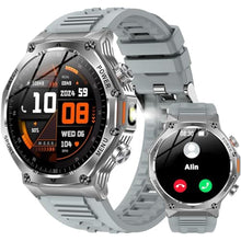 Load image into Gallery viewer, Geelouxian Fitness Smart Watch for Men Women, Bluetooth Calling &amp; 1.8" AMOLED, SpO2/Heart Rate/Sleep Tracker, 100+ Workout Modes, IP67 Waterproof, 7+Day Battery, iPhone Android Compatible (Gray)_1
