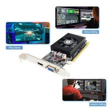Load image into Gallery viewer, GeForce GT 610 2G DDR3 Low Profile Graphics Card, PCI Express 1.1 x16, HDMI/VGA, Entry Level GPU for PC, SFF and HTPC, Compatible with Win11_428

