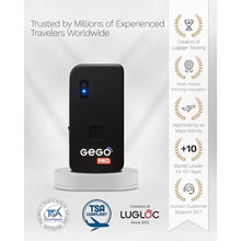 Load image into Gallery viewer, GEGO PRO GPS Luggage Tracker Designed for Travel, Real-Time Global Tracking for Bags &amp; Gear, Bag-Opening Alert, Worldwide Coverage, 4G LTE Connectivity, Unlimited Range. Subscription Required., Black_2990
