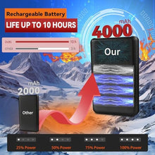 Load image into Gallery viewer, GEMSTONEGO Rechargeable Heated Socks for Teenagers Youth, Electric Battery Powered Thermal Socks with 3 Heating Levels for Skiing, Camping, School Commutes &amp; Winter Sports, Black_466
