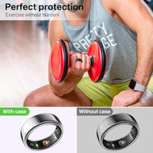 Load image into Gallery viewer, GenXenon Smart Ring Protector Compatible with Oura Ring Gen 3/Samsung Galaxy Ring H-01, Silicone Smart Ring Cover Working Out Accessories Women &amp; Men, PurpleTransparent_175
