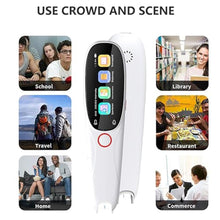 Load image into Gallery viewer, GGFSSQ Pen Scanner, Pen Reader, Traductor, Exam Reading Pen, Wireless 134 Languages Translator Device for Dyslexia, Text to Speech Pen Scanner, Electronic Dictionary, Scan Marker Pen, WHITE, WFYB01_2841
