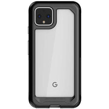 Load image into Gallery viewer, Ghostek Atomic Slim Pixel 4 Clear Case with Super Tough Space Metal Bumper Design Military Grade Heavy Duty Protection Wireless Charging Compatible Cover for 2019 Pixel 4 (5.7 Inch) - (Black)_1
