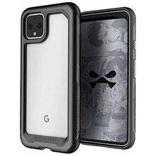 Load image into Gallery viewer, Ghostek Atomic Slim Pixel 4 Clear Case with Super Tough Space Metal Bumper Design Military Grade Heavy Duty Protection Wireless Charging Compatible Cover for 2019 Pixel 4 (5.7 Inch) - (Black)_2863
