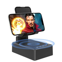 Load image into Gallery viewer, Gifts for Men Women,Cell Phone Stand with Wireless Bluetooth Speaker Anti-Slip Base HD Surround Sound Compatible with iPhone Smartphones,Cool Gadgets for Men,Birthday Gifts for Him Husband Boyfriend, Black_1

