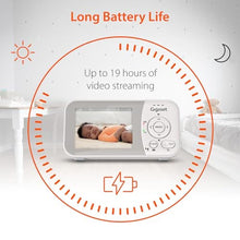Load image into Gallery viewer, Gigaset Baby Monitor with Camera and Audio - VS280 No WiFi Portable Video Infant Monitor 2.8" Screen, Auto Night Vision, Temperature Alert, 1000ft Range, Ideal for Baby, Elderly, Pet, White_6492
