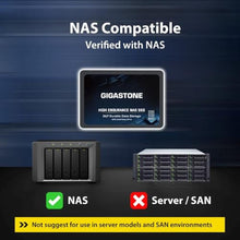 Load image into Gallery viewer, Gigastone NAS Certified 4TB High Endurance SSD Up to 530MB/s SLC Caching 24/7 Reliable for Gaming/PC/NAS SSD 5-Year Warranty 2.5" SATA Internal Solid State Drives RAID Disk, TBHIGHENDURANCENASSSDPack_7856
