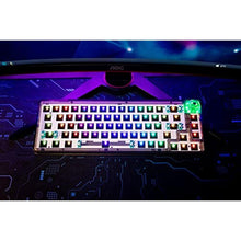 Load image into Gallery viewer, GK GAMAKAY LK67 RGB Modular DIY Mechanical Keyboard, 67 Keys Hot Swap 3pin/5pin Switches, Programmable Triple Mode Bluetooth 5.0/USB-C Wired/2.4GHz Wireless Customized Keyboard Kit (Clear Black), ClearBlack_2732
