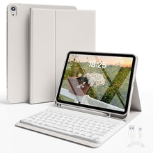Load image into Gallery viewer, GKABXY Keyboard Case for iPad (A16) 11th Gen 11 inch 2025 &amp; iPad 10th Gen 10.9 inch 2022 with Holder | Detachable Bluetooth Wireless Keyboard | Soft TPU Back Shell | Auto Sleep/Wake (Gray)_1
