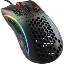 Load image into Gallery viewer, Glorious Model D Wired Gaming Mouse - 68g Superlight Honeycomb Design, RGB, Ergonomic, Pixart 3360 Sensor, Omron Switches, PTFE Feet, 6 Buttons - Matte Black, MatteBlack_1
