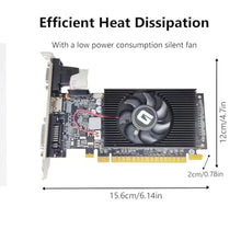 Load image into Gallery viewer, Glorto GeForce GT 210 1024 MB DDR3 Low Profile Graphics Card, PCI Express 1.0 x16, Entry Level GPU for PC, SFF and HTPC (HDMI/DVI/VGA)_1152
