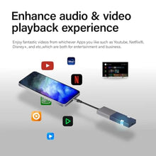 Load image into Gallery viewer, GloryKylin GKCast Wireless HDMI Transmitter and Receiver, 4K Display Adapter for TV, Plug &amp; Play No WiFi Needed, HDMI Wireless Extender for Laptop, PC, Camera, Projector, Monitor, GREY_2653
