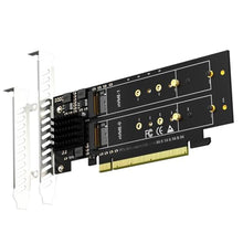 Load image into Gallery viewer, GLOTRENDS PA41 Quad M.2 NVMe to PCIe 4.0 X16 Adapter Without PCIe Bifurcation, Setup Soft M.2 NVMe RAID via OS Tool (Support 22110/2280 Size), (PCIe Bifurcation Motherboard is Required)_1
