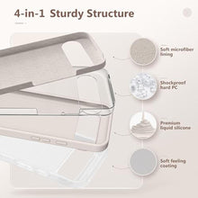 Load image into Gallery viewer, GONEZ for Google Pixel 10/Pixel 10 Pro Case, Liquid Silicone Case with Screen Protector, Full Body Protective Cover, Anti-Scratch Soft Microfiber Lining, Shockproof Phone Cover 6.3", Stone, AStone_1906
