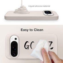 Load image into Gallery viewer, GONEZ for Google Pixel 10/Pixel 10 Pro Case, Liquid Silicone Case with Screen Protector, Full Body Protective Cover, Anti-Scratch Soft Microfiber Lining, Shockproof Phone Cover 6.3", Stone, AStone_1907

