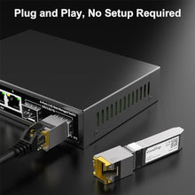 Load image into Gallery viewer, GoodTop 10G SFP+ to RJ45 Transceiver up to 30m, 10GBase-T RJ45 SFP+ Copper Module, 1G/2.5G/10G Adaptive, SFP to Ethernet, Plug and Play, Hot Pluggable_6432
