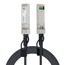 Load image into Gallery viewer, GoodTop 10G SFP+ Twinax Cable, Direct Attach Copper(DAC) Passive Cable, 2m (6.56ft),Compatible with Cisco,Mikrotik, Intel, Fortinet, Netgear, D-Link, Supermicro, TP-Link, Black_1

