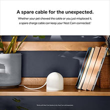 Load image into Gallery viewer, Google Nest Cam Charge Cable - Replacement Cable for Nest Cam (Battery) Only - Snow, White_3862
