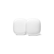 Load image into Gallery viewer, Google Nest WiFi Pro - Wi-Fi 6E - Reliable Home Wi-Fi System with Fast Speed and Whole Home Coverage - Mesh Router - 2 Pack - Snow_1
