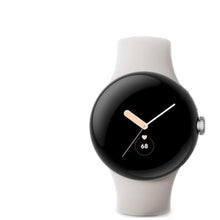 Load image into Gallery viewer, Google Pixel Watch LTE Smartwatch Compatible with Cellular or WiFi Data, GPS, BT and Heart Rate Monitor 41mm, Bulk Packaging (Polished Silver Chalk)_1
