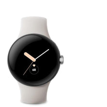 Load image into Gallery viewer, Google Pixel Watch LTE Smartwatch Compatible with Cellular or WiFi Data, GPS, BT and Heart Rate Monitor 41mm, Bulk Packaging (Polished Silver Chalk)_1148
