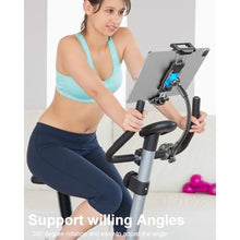 Load image into Gallery viewer, Gooseneck Spin Bike Tablet Holder [Large Clamp] [Thick Case Friendly] Treadmill Tablet Mount for Exercise Bike, Stationary Bicycle, Stroller, Wheelchair for iPad Pro Air Mini, Galaxy, iPhone (6-15.6)_3389
