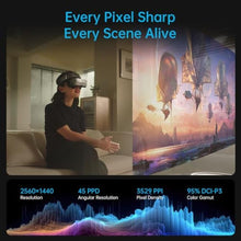 Load image into Gallery viewer, GOOVIS G3 Max XR Head Mounted Display 1000'' QHD 2.5K 120Hz Micro-OLED Display, Blu-ray 3D Portable Theater, Compatible with iPhone 16/Android/PC/Handhelds/PS5/Blu-ray Players and More, Silver_8947
