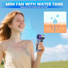 Load image into Gallery viewer, GOSALISU Small Handheld Fan Portable Hand Held Fan, Gray, Grey_1215
