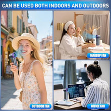 Load image into Gallery viewer, GOSALISU Small Handheld Fan Portable Hand Held Fan, Gray, Grey_1216
