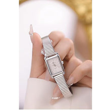 Load image into Gallery viewer, Gosasa Luxury Elegant Rectangle Women's Watch Roman Numeral Dial - Fashion Classic Design, Stylish Waterproof Quartz Watch for Women (Silver)_3882
