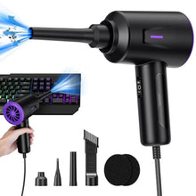 Load image into Gallery viewer, Goweto Electric Air Duster - Air Blower - Multi-Use Compressed Air Duster for Keyboard- Computer and PC - 5.74 oz Powerful Motor, Purple_1
