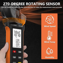 Load image into Gallery viewer, GOYERRNES Handheld Anemometer, Digital Wind Speed, Temperature, Humidity Gauge Meter, Air Flow Velocity CFM Measuring Device for HVAC Outdoor Sailing Shooting Golf_6466
