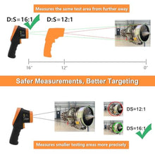 Load image into Gallery viewer, GOYERRNES Infrared Thermometer, Digital IR Thermometer 58~1472 with D:S=16:1, Non-Contact High Laser Temp IR Tool for Cooking (NOT for Human)_702
