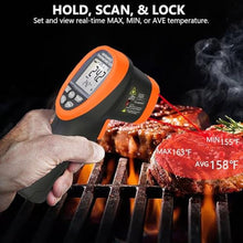 Load image into Gallery viewer, GOYERRNES Infrared Thermometer, Digital IR Thermometer 58~1472 with D:S=16:1, Non-Contact High Laser Temp IR Tool for Cooking (NOT for Human)_704
