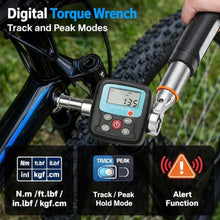 Load image into Gallery viewer, GOYOJO Precision Torque Wrench Adapter, 0.9-30Nm (0.66-22 ft-lb) Electronic Torque Converter with Digital Display, 1/2", 1/4", 3/8" Adapters for Bicycles, Small Appliances, and DIY Repairs, nmFtlb_5460
